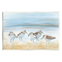 Stupell Industries Summer Sandpipers on Shore Animals & Insects Painting Unframed Art Print Wall Art, 15 x 10