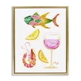 thumbnail image 1 of Stupell Industries Summer Seafood & Wine Gold Framed Floater Canvas Wall Art design by EttaVee, 31 x 25, 1 of 9
