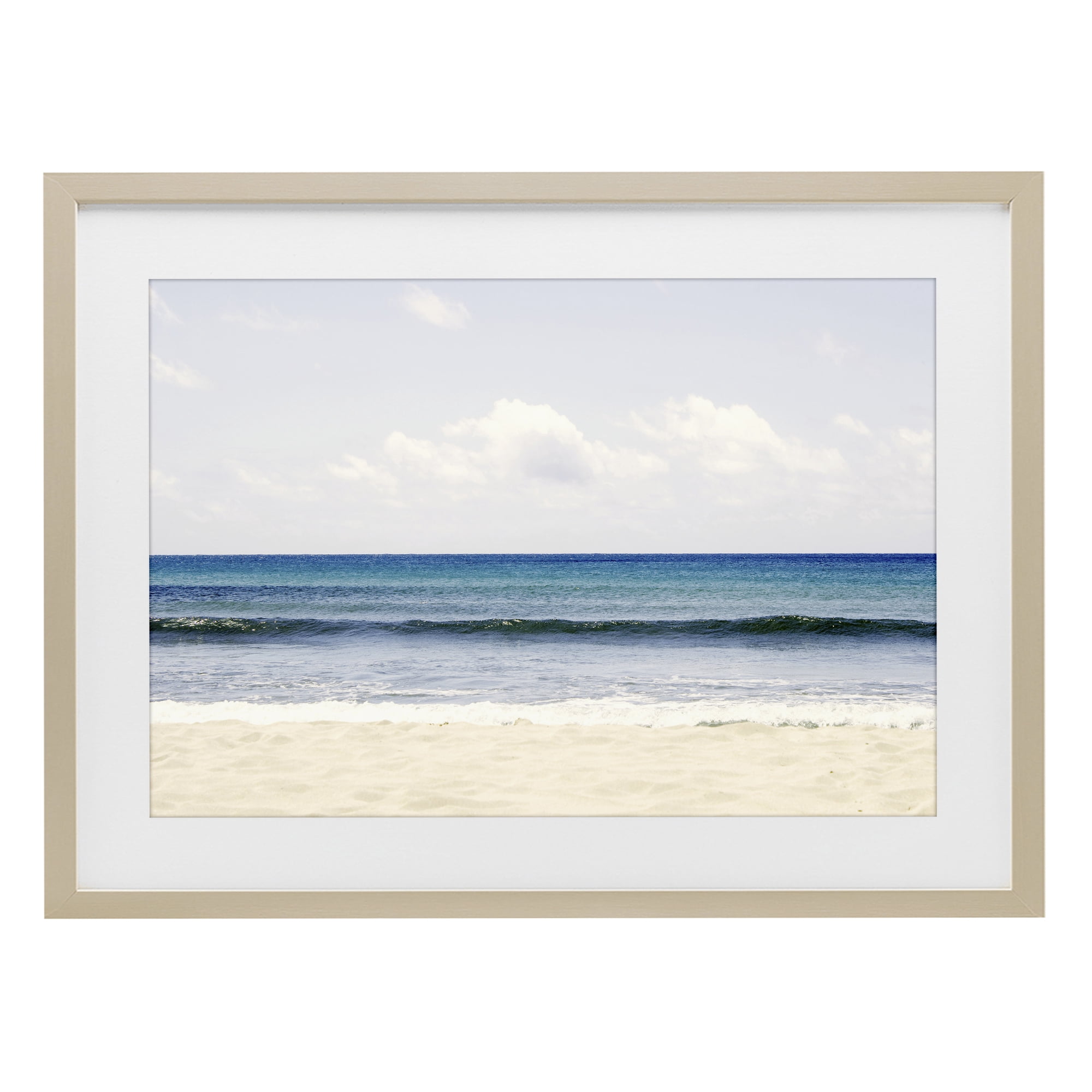 Stupell Industries Summer Seaside Escape Birch Framed Print Under Glass, design by Gemma Bardot
