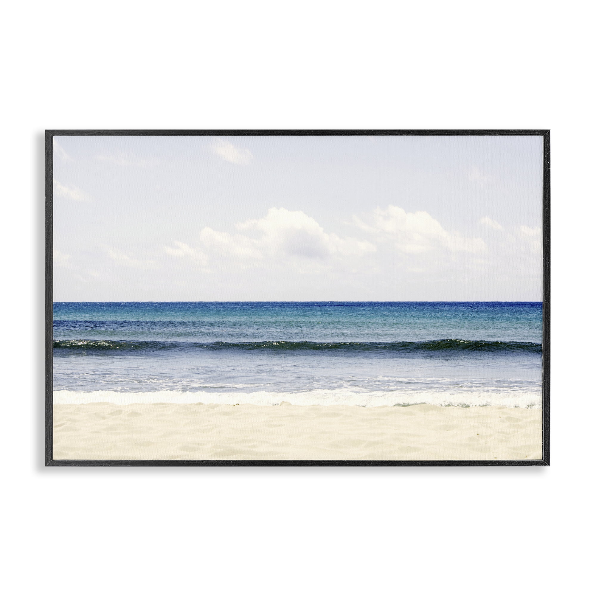 Stupell Industries Summer Seaside Escape Black Framed Giclee Art, design by Gemma Bardot