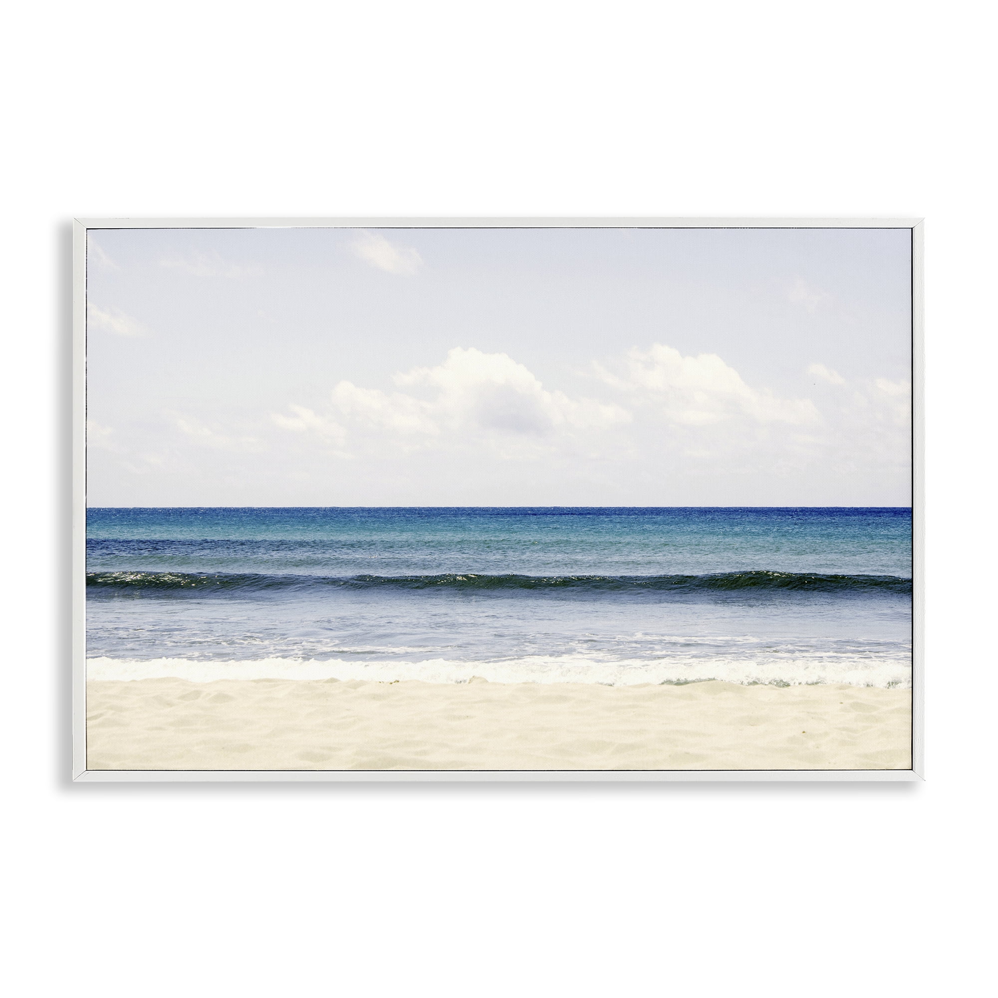 Stupell Industries Summer Seaside Escape White Framed Giclee Art, design by Gemma Bardot