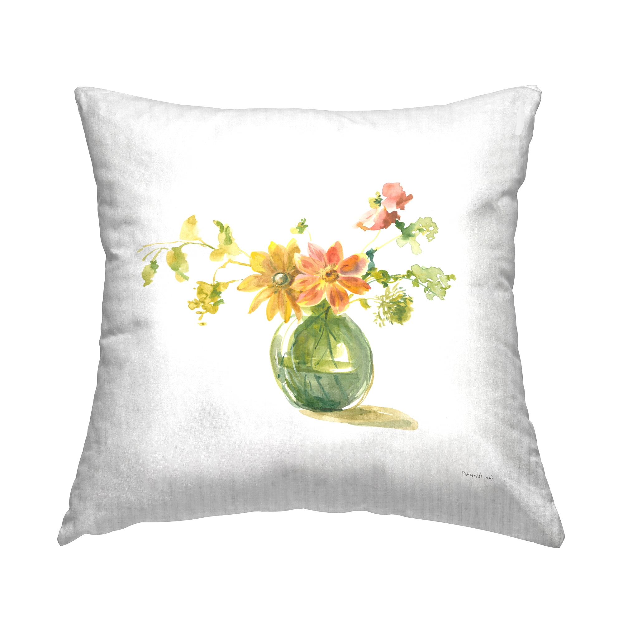 Stupell Industries Summer Serenade Bouquet Decorative Printed Throw Pillow, 18 x 18