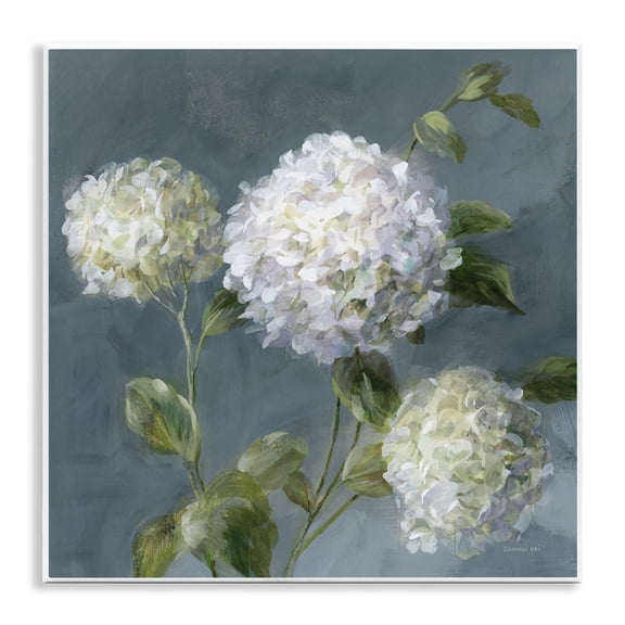 Stupell Industries Summer Simplicity Hydrangeas Wall Plaque Art design by Danhui Nai, 12 x 12