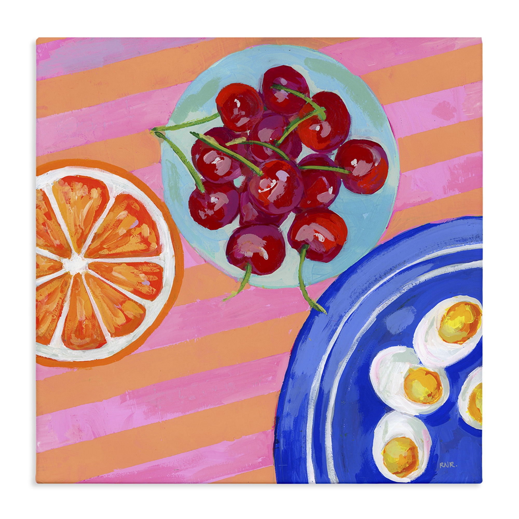 Stupell Industries Summer Snacks Picnic Blanket Canvas Wall Art, design by Rachael Reese