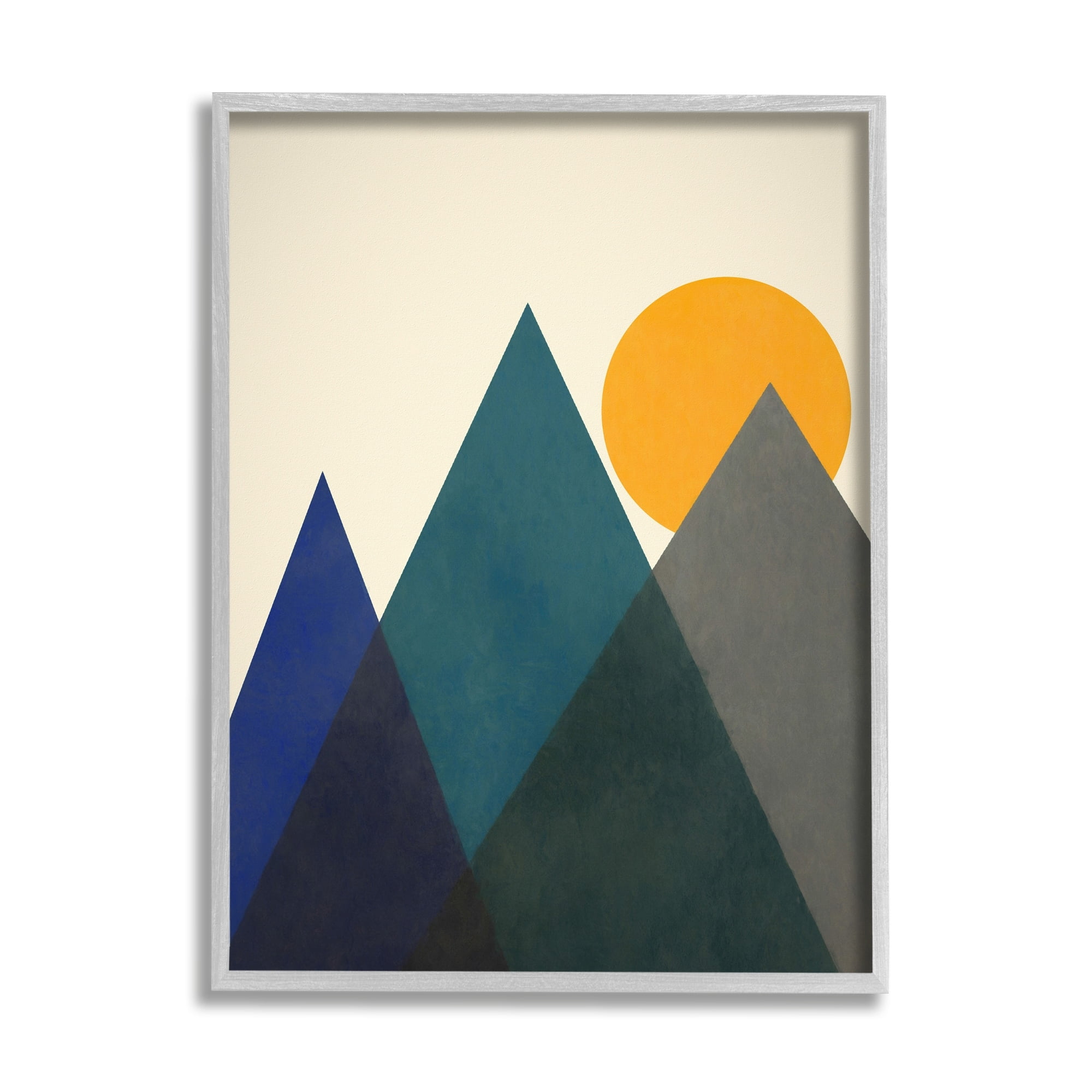 Stupell Industries Summer Sun Appalachian Mountains Bold Mod Shapes,11 x 14, Design by Daniel Sproul