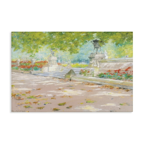Stupell Industries Summer Sunlight in Park Landscape & Nature Painting Wrapped Canvas Canvas Art Print Wall Art, 30 x 20