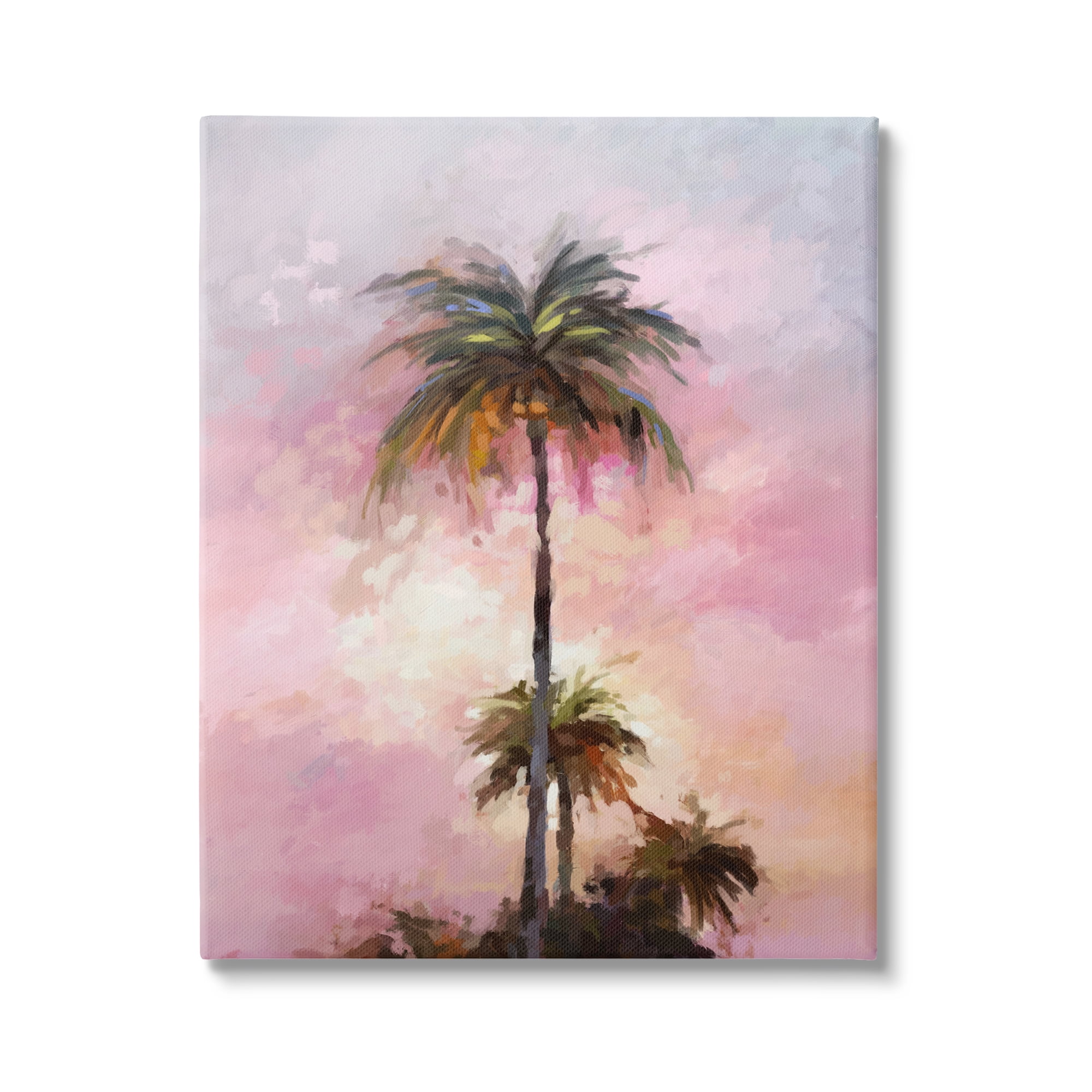 Stupell Industries Summer Sunset Palms Botanical & Floral Painting Gallery Wrapped Canvas Art Print Wall Art, 36 x 48