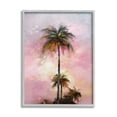 thumbnail image 1 of Stupell Industries Summer Sunset Palms Botanical & Floral Painting Gray Framed Art Print Wall Art, 24 x 30, 1 of 9