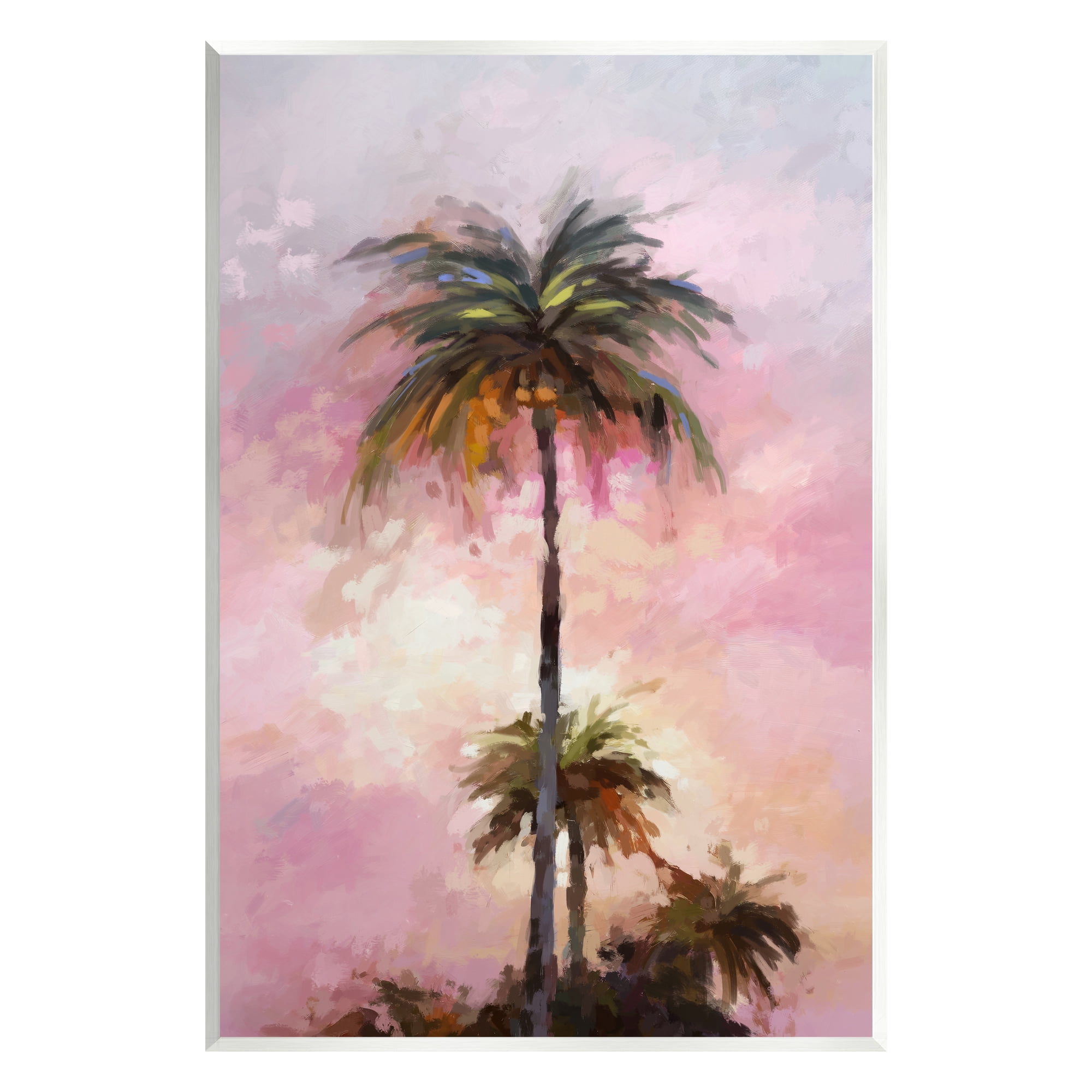 Stupell Industries Summer Sunset Palms Botanical & Floral Painting Unframed Art Print Wall Art, 13 x 19