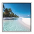 thumbnail image 1 of Stupell Industries Summer Tropical Beach Landscape Photography Gray Framed Art Print Wall Art, 24 x 24, 1 of 9