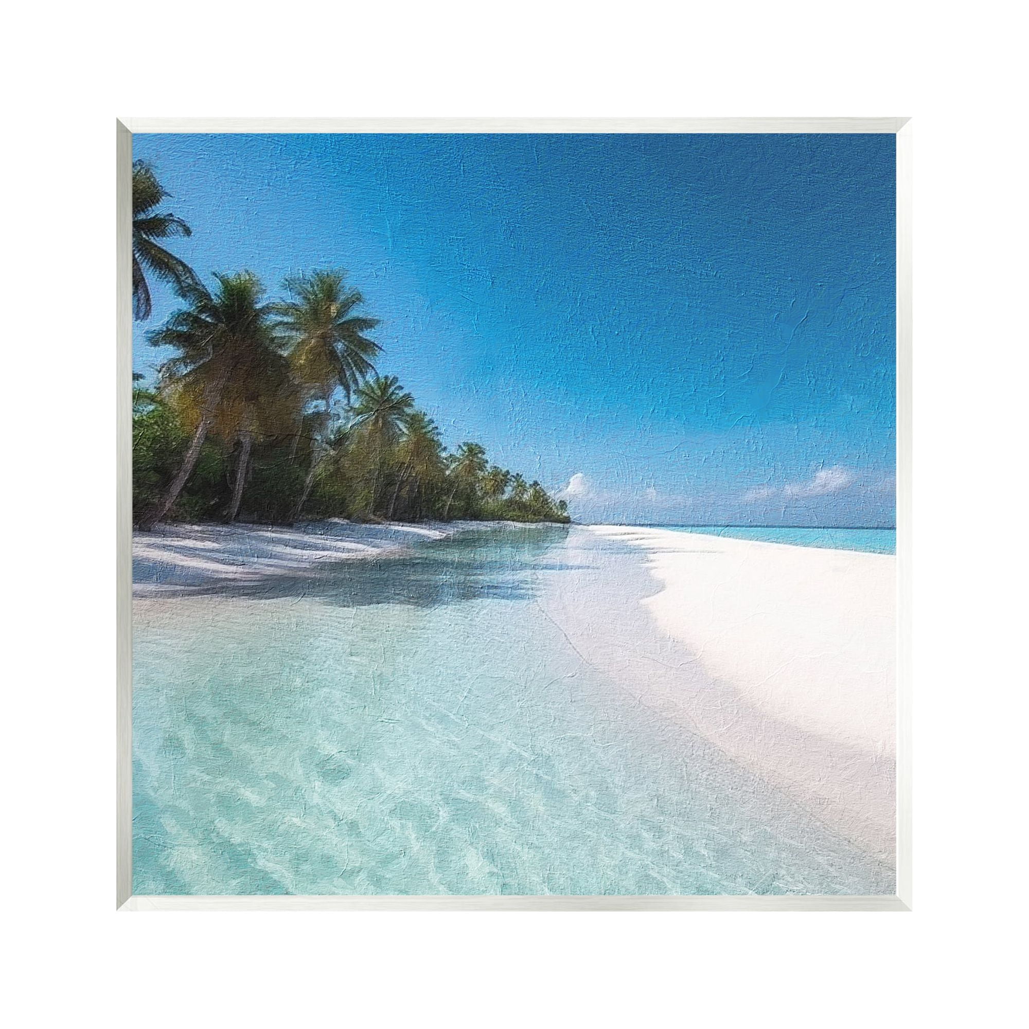 Stupell Industries Summer Tropical Beach Landscape Photography Unframed ...