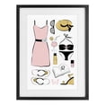 thumbnail image 1 of Stupell Industries Eclectic Summer Vibes Necessities Black Framed Print Under Glass, 14 x 20, by Martina Pavlova, 1 of 8
