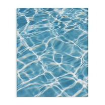 Stupell Industries Summer Water Reflection Abstract Painting Gallery Wrapped Canvas Art Print Wall Art, 16 x 20