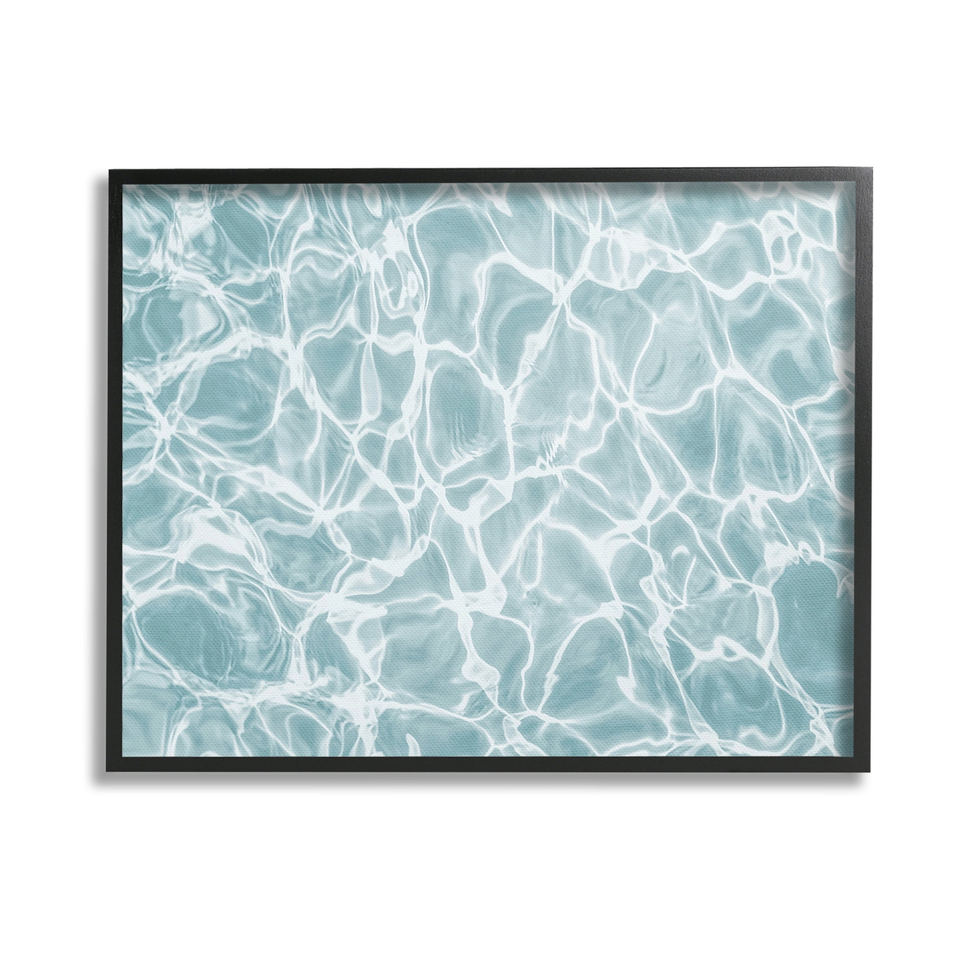 Stupell Industries Summer Water Ripples Landscape Painting Black Framed Art Print Wall Art, 14 x 11