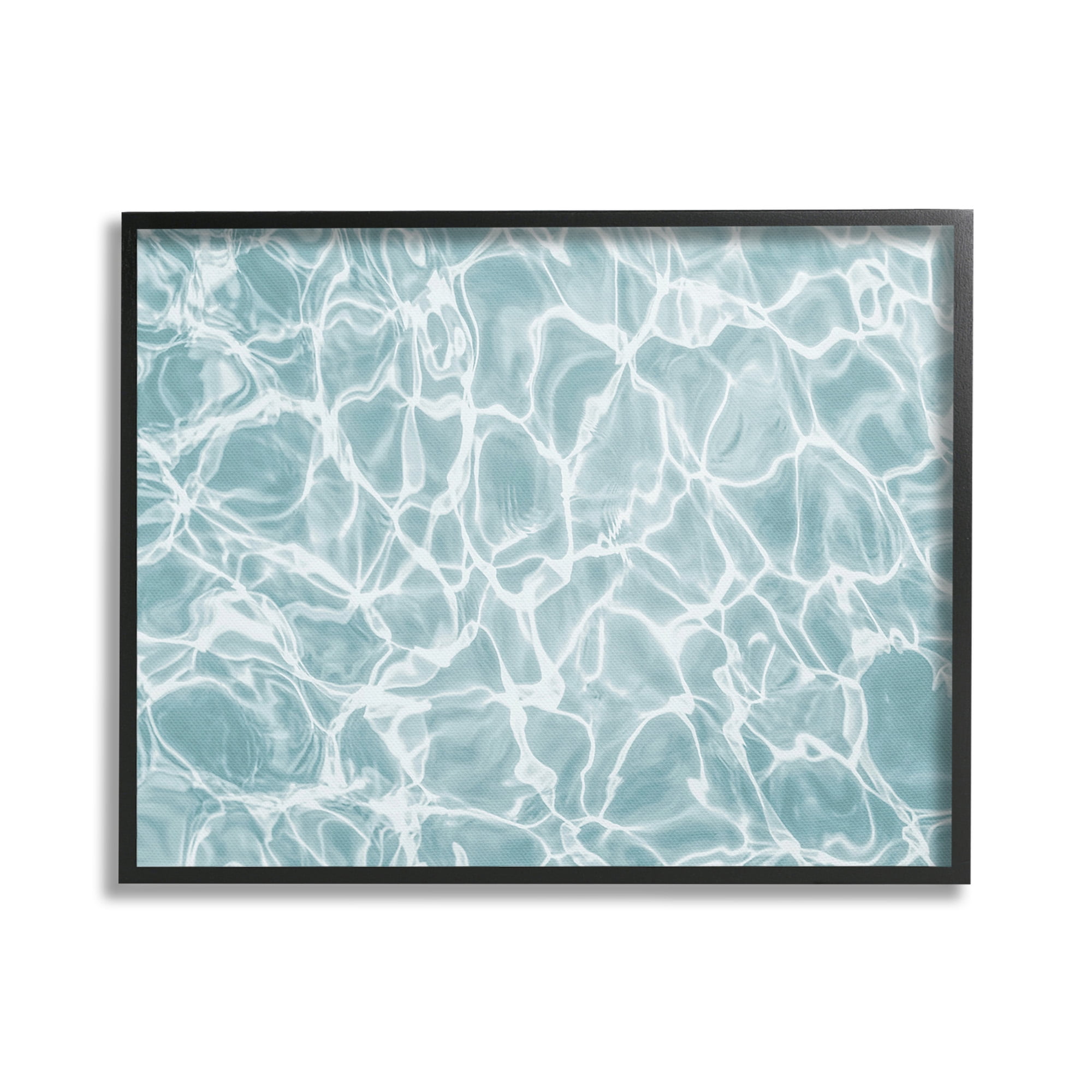 Stupell Industries Summer Water Ripples Landscape Painting Black Framed Art Print Wall Art, 30 x 24