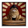 thumbnail image 1 of Stupell Industries Traditional Sumo Cat with Sun Rays Black Framed Giclee Art, 12 x 12, by Lucia Heffernan, 1 of 8