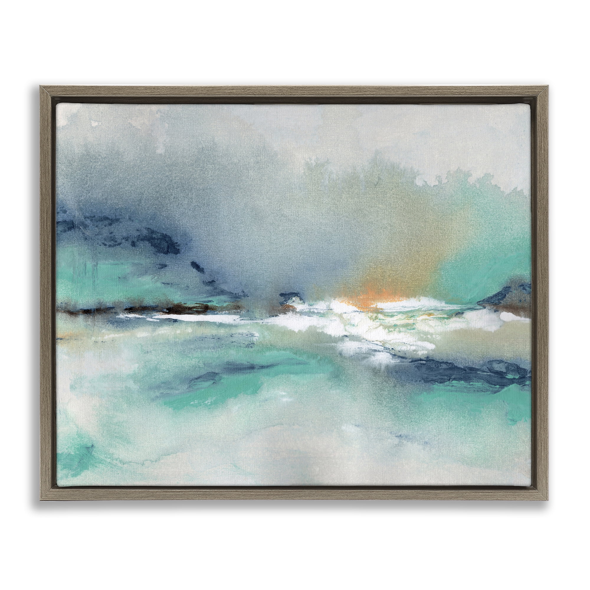 Stupell Industries Sun Bleached Crossing Brown Framed Floater Canvas Wall Art, design by NLS Design