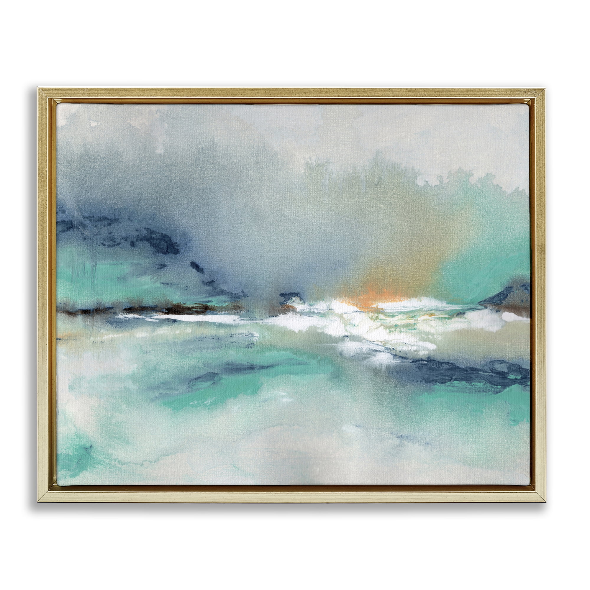 Stupell Industries Sun Bleached Crossing Gold Framed Floater Canvas Wall Art, design by NLS Design