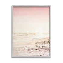 Stupell Industries Sun Burnt Beach Coast Muted Incoming Tide, 16 x 20, Design by Kim Allen