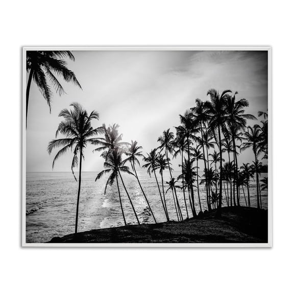 Stupell Industries Sun Going Down San Diego White Framed Giclee Art design by Susan Jill, 16 x 20