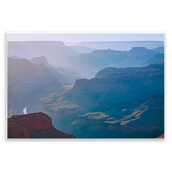 Stupell Industries Sun Rays Mountain Mesa Landscape & Nature Photography Unframed Art Print Wall Art, 15 x 10