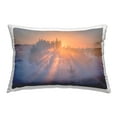 thumbnail image 1 of Stupell Industries Sun Rays Peeking Landscape Decorative Printed Throw Pillow Design by Marty Hulsebos., 1 of 6