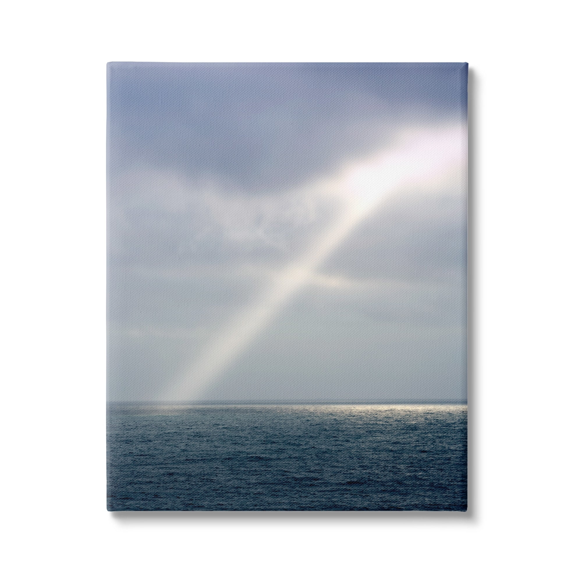 Stupell Industries Sun Rays Shining Ocean Clouds Coastal Photography Gallery Wrapped Canvas Print Wall Art