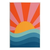 Stupell Industries Sun Rays on Sea Landscape Painting Unframed Art Print Wall Art, 10 x 15