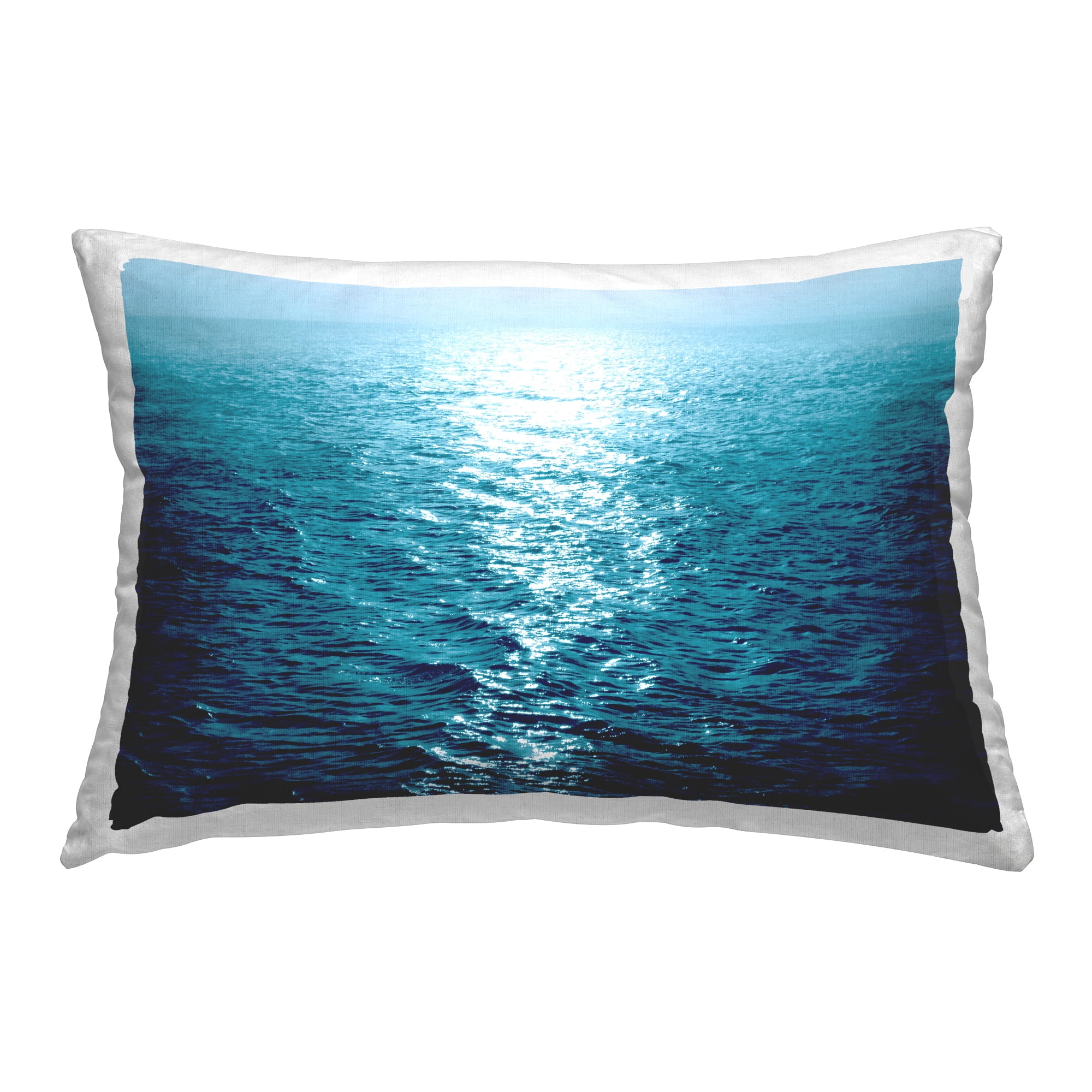 Stupell Industries Sun Reflected Ocean Ripples Decorative Printed Throw Pillow Design by Maggie Olsen.