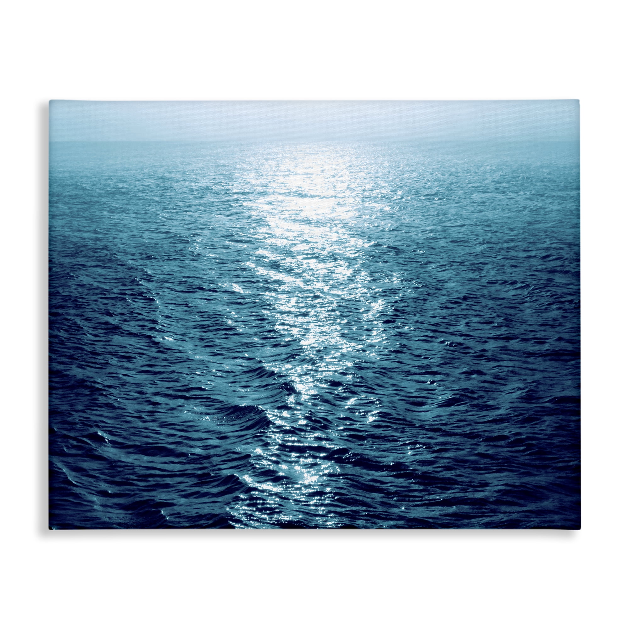 Stupell Industries Sun Reflected Ocean Ripples Landscape & Nature Photography Wrapped Canvas Art Print Wall Art, 48 x 36