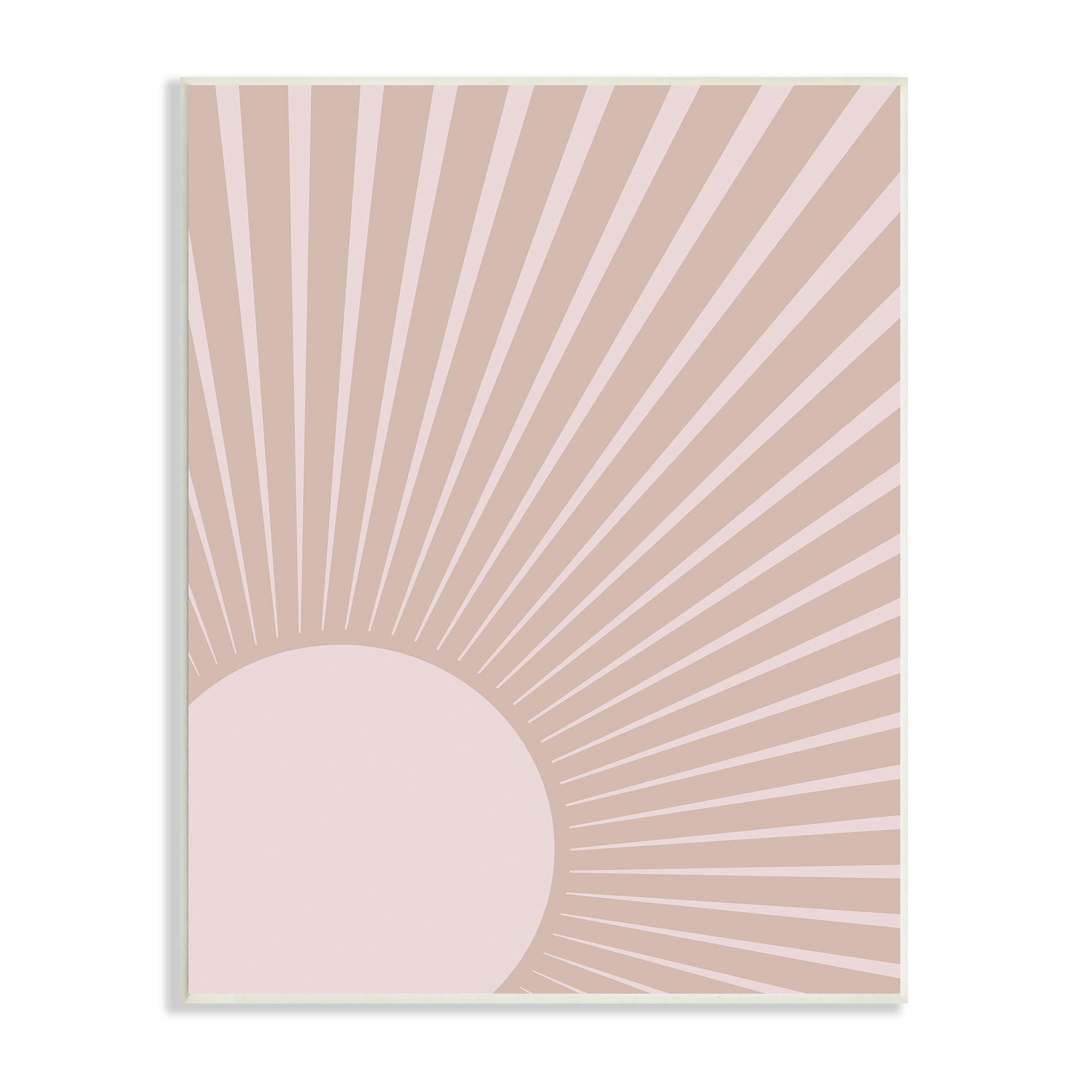 Stupell Industries Sun Rise Horizon Light Rays Neutral Beige Abstract Painting Unframed Art Print Wall Art, 13 x 19