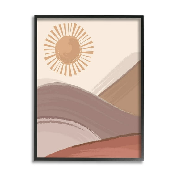 Stupell Industries Sun Rise Sandy Dunes Landscape Bohemian Children's Illustration,11 x 14, Design by Lisa Perry Whitebutton