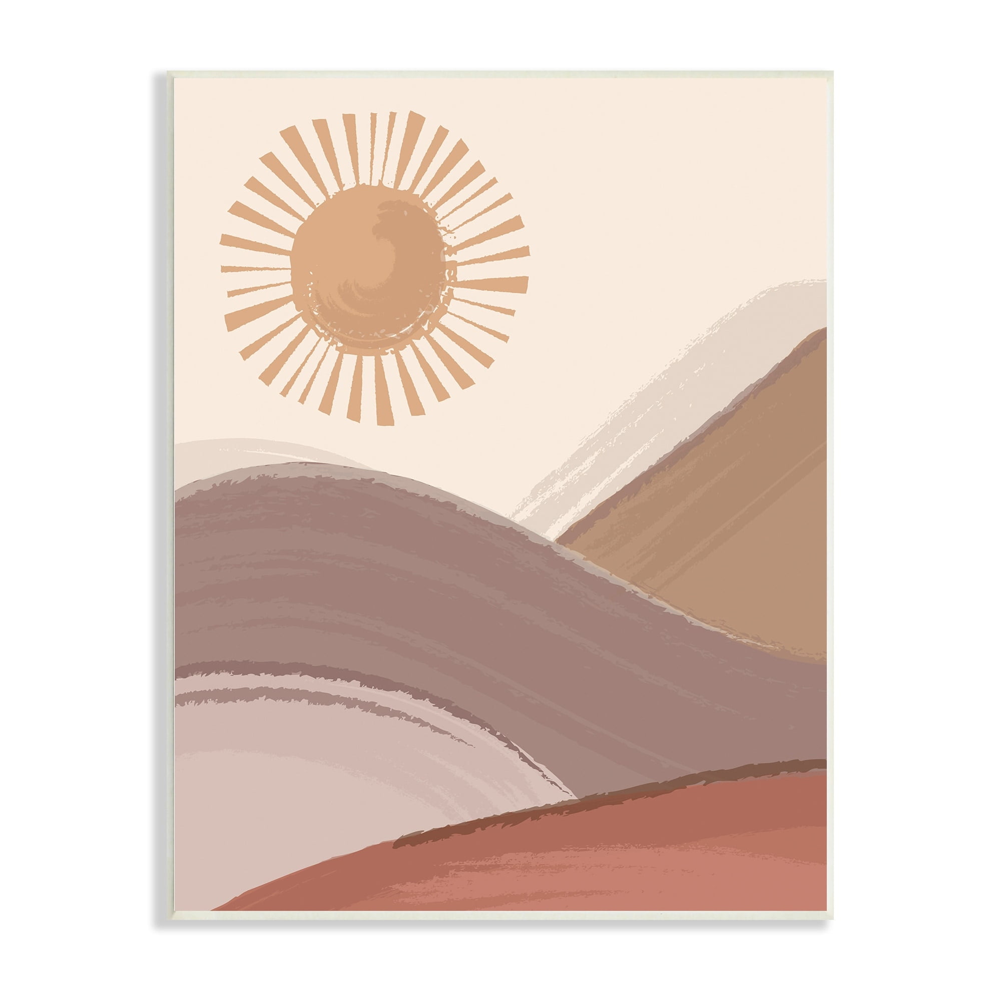 Stupell Industries Sun Rise Sandy Dunes Landscape Bohemian Children's Illustration,13 x 19, Design by Lisa Perry Whitebutton