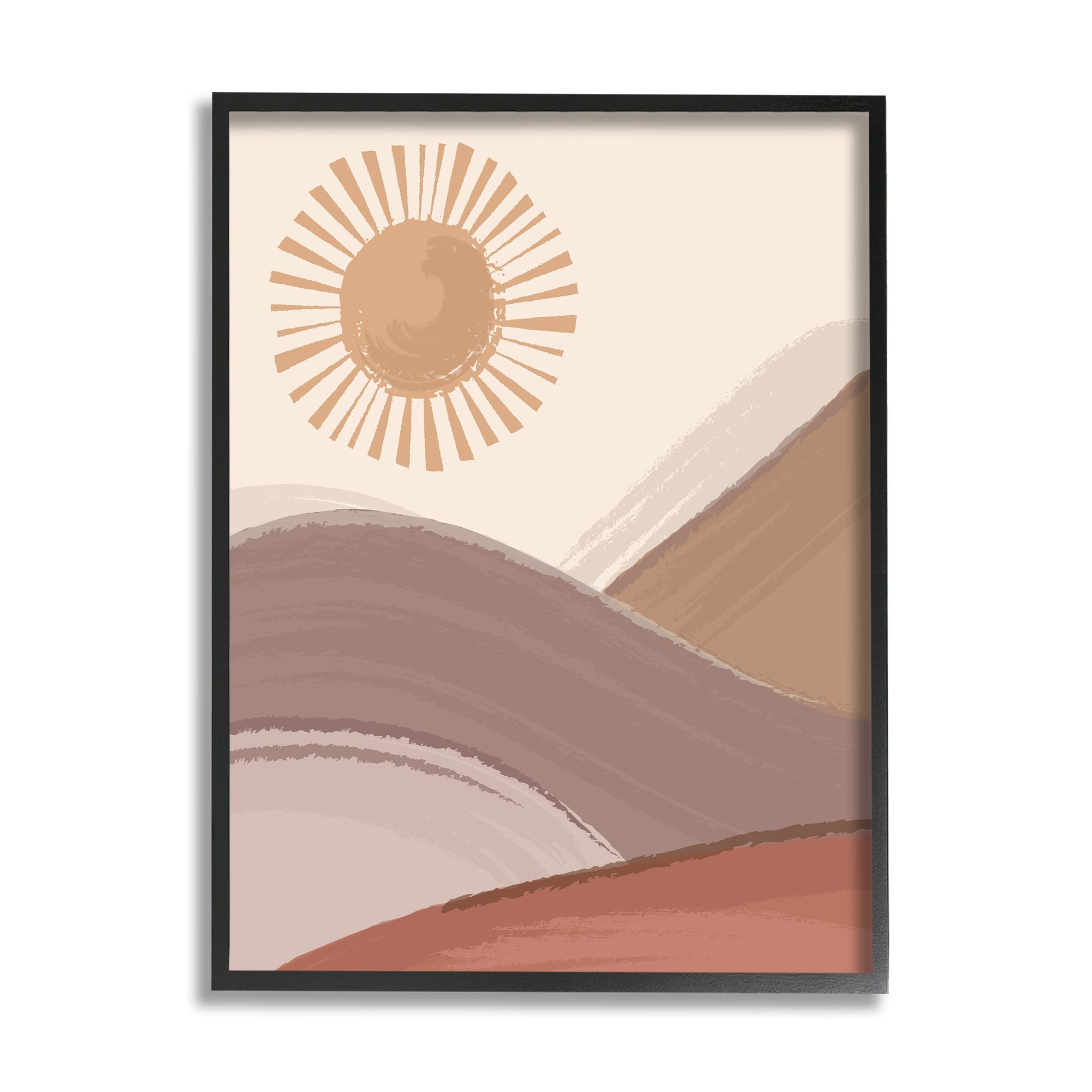 Stupell Industries Sun Rise Sandy Dunes Landscape Bohemian Children's Illustration,24 x 30, Design by Lisa Perry Whitebutton