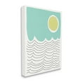 thumbnail image 1 of Stupell Industries Sun Rising over Ocean Waves Abstract Dotted Lines Abstract Painting Gallery Wrapped Canvas Print Wall Art, 24 x 30, 1 of 6