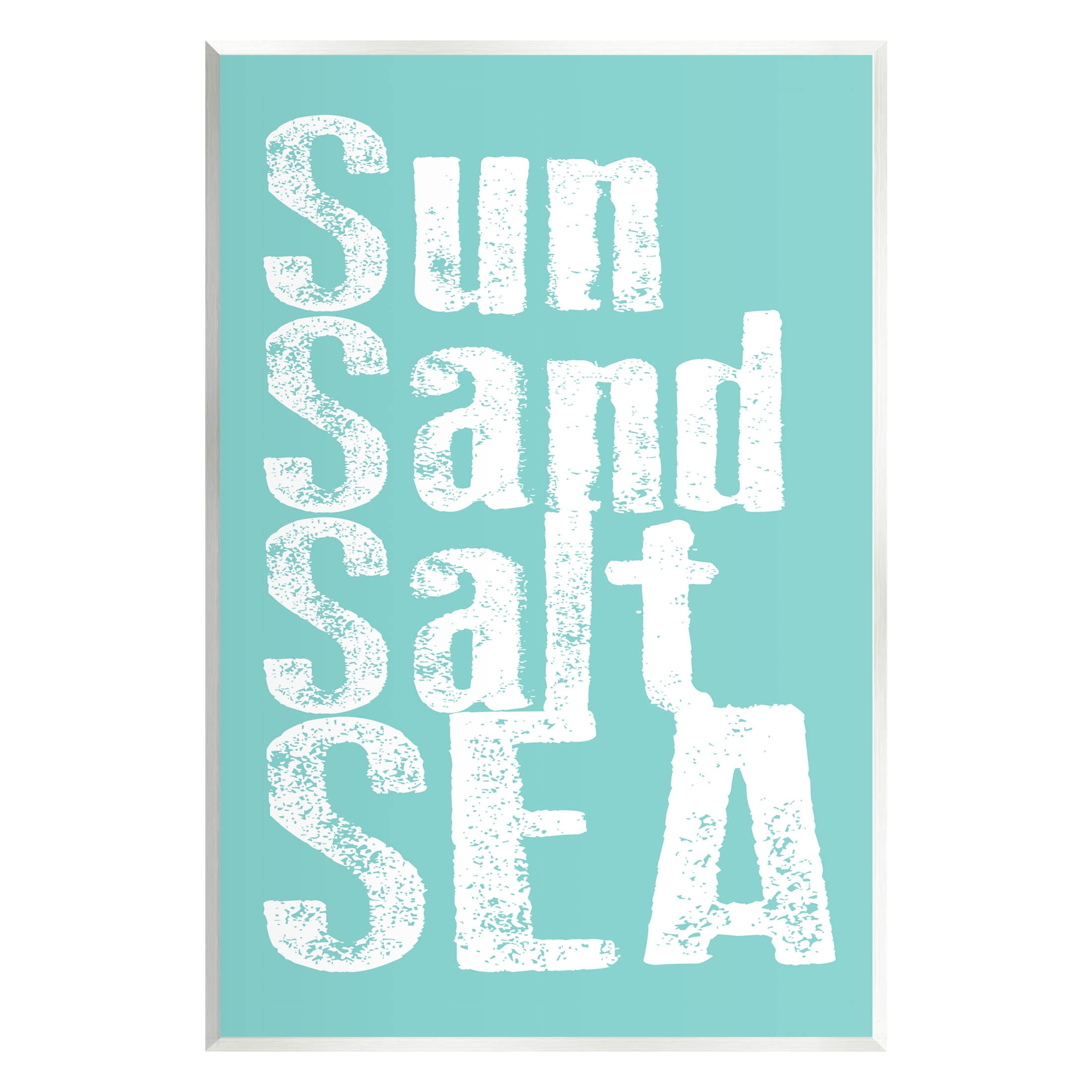 Stupell Industries Sun Sand Salt Sea Phrase Graphic Art Unframed Art Print Wall Art, Design by Alli Rogosich