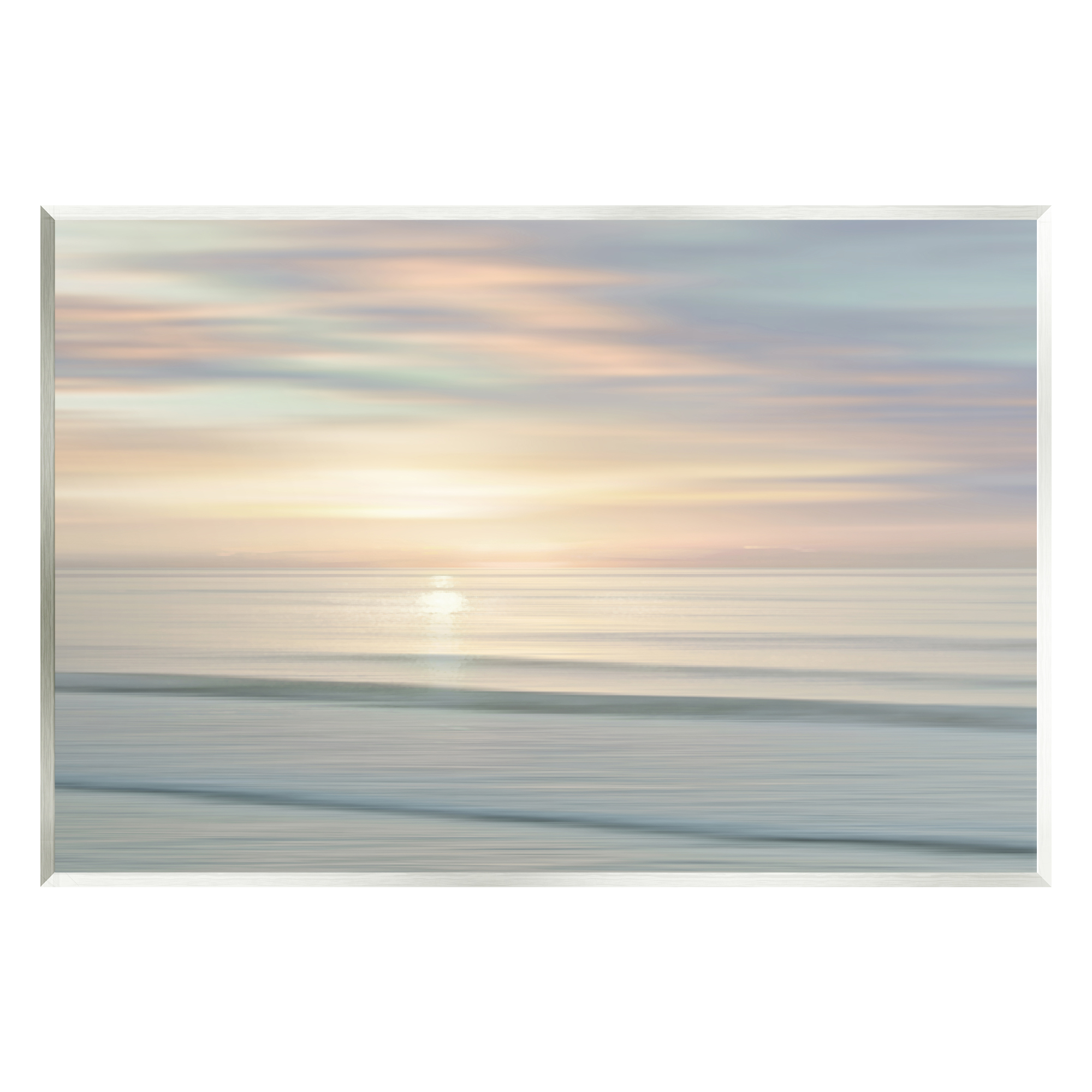 Stupell Industries Sun on Ocean Reflection Nature Photography Unframed Art Print Wall Art, 15 x 10