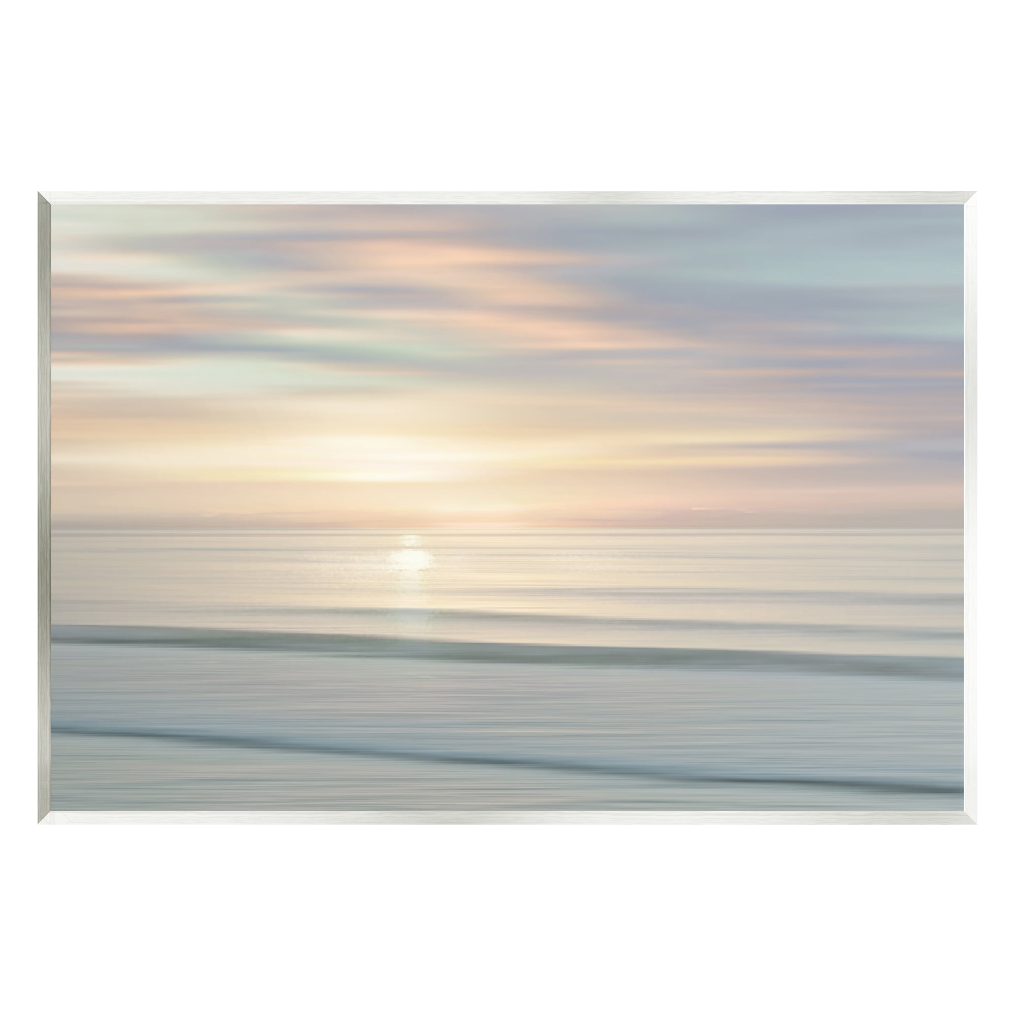 Stupell Industries Sun on Ocean Reflection Nature Photography Unframed Art Print Wall Art, 19 x 13