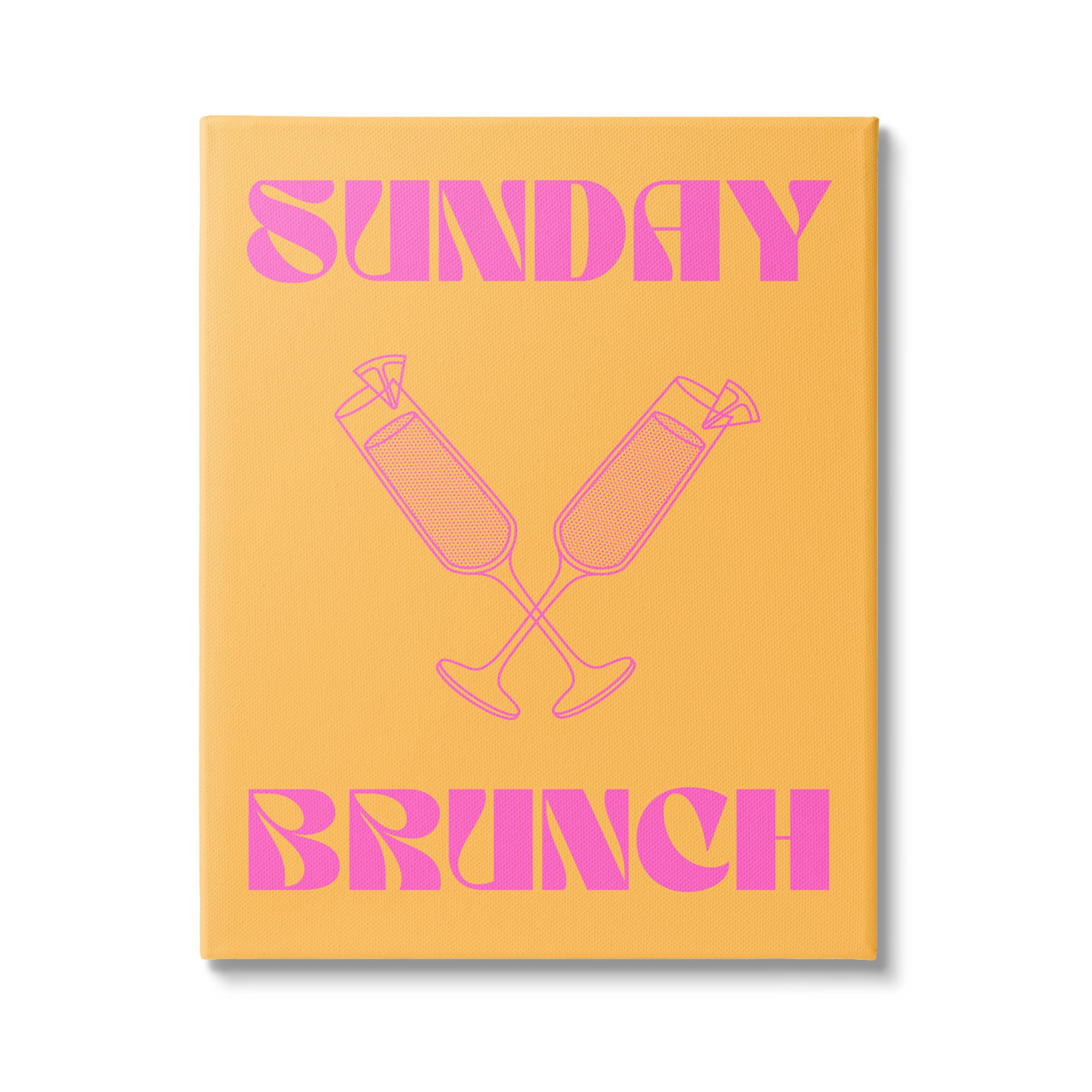 Stupell Industries Sunday Brunch Mimosas Food & Beverage Painting Gallery Wrapped Canvas Art Print Wall Art, 30 x 40