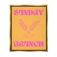 thumbnail image 1 of Stupell Industries Sunday Brunch Mimosas Food & Beverage Painting Gold Floater Framed Canvas Art Print Wall Art, 25 x 31, 1 of 10