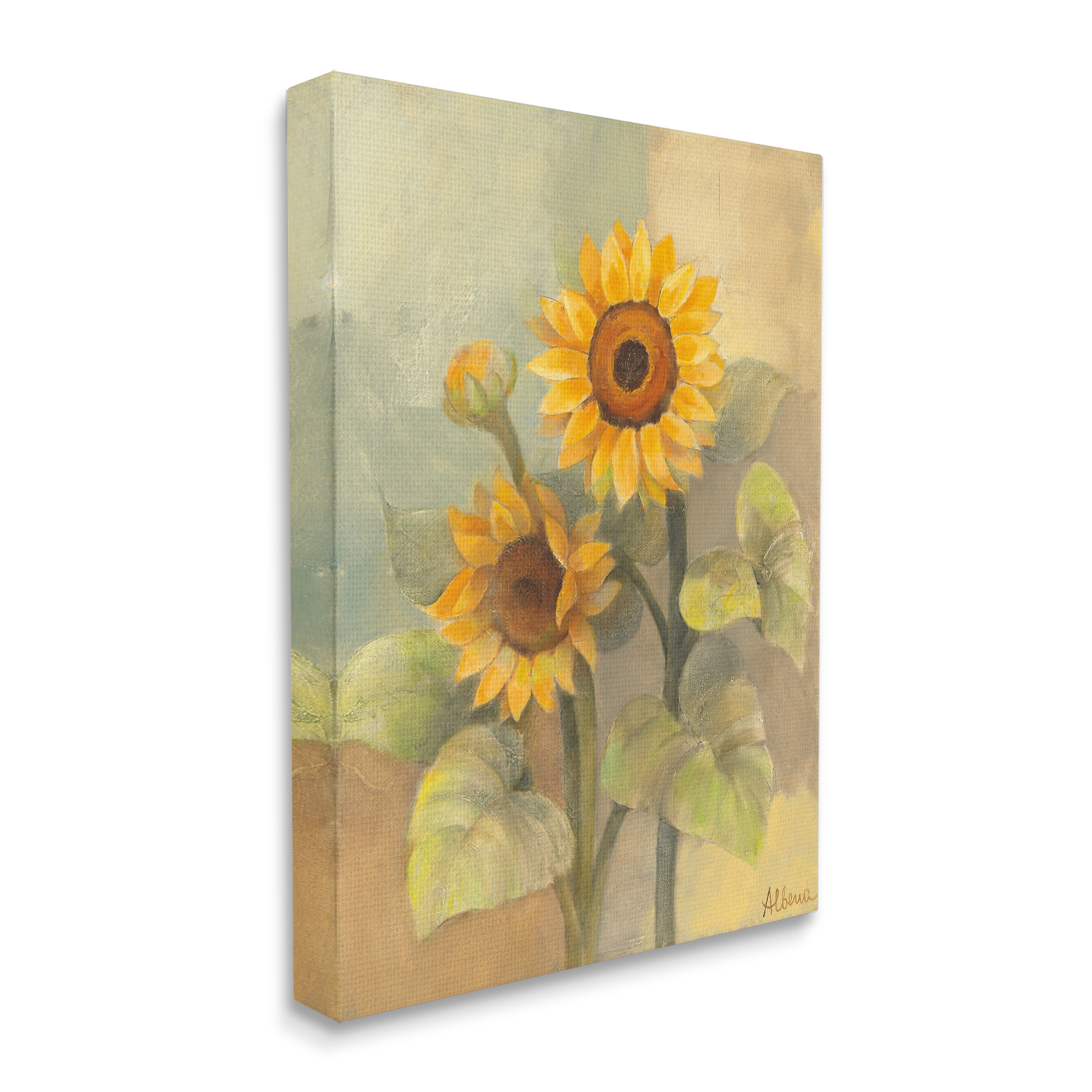 Stupell Industries Sunflower Bloom Soft Yellow Summer Petals Canvas Wall Art by Albena Hristova