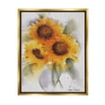 thumbnail image 1 of Stupell Industries Sunflower Bouquet Watercolor Style Botanical & Floral Painting Gold Floater Framed Art Print Wall Art, 1 of 6