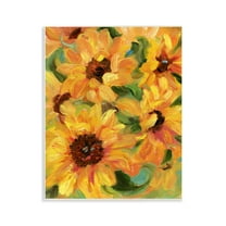 Stupell Industries Sunflower Bunches Pattern Botanical & Floral Painting Unframed Art Print Wall Art, 11 x 14