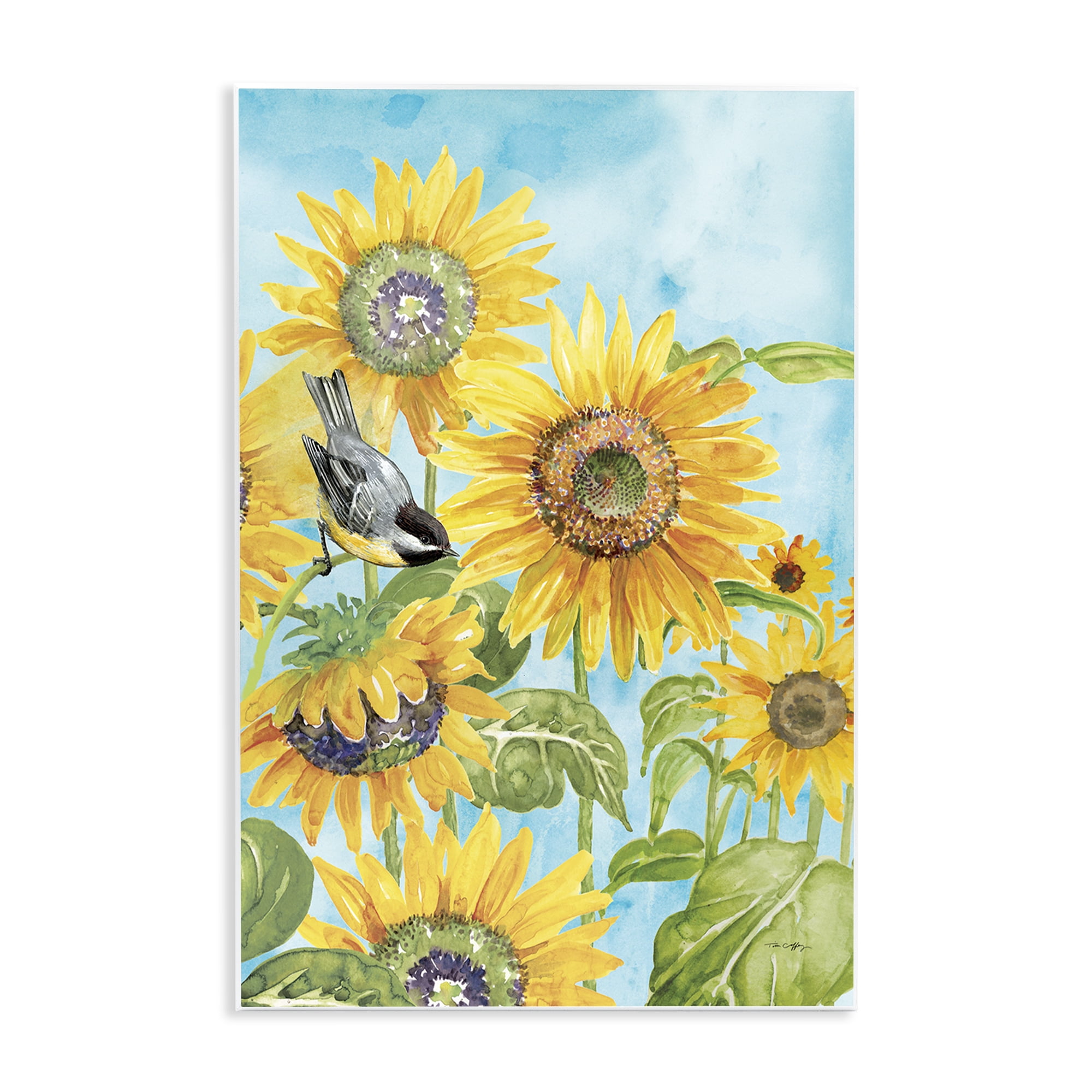 Stupell Industries Sunflower Honey Bird Wall Plaque Art, design by Tim Coffey