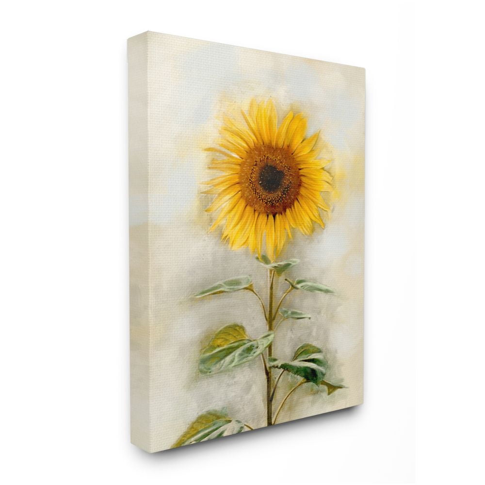 Stupell Industries Sunflower Summer Bloom with Stalk Designed by Ziwei Li