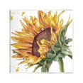 thumbnail image 1 of Stupell Industries Sunflower with Modern Splash Botanical & Floral Painting Unframed Art Print Wall Art, 12 x 12, 1 of 7