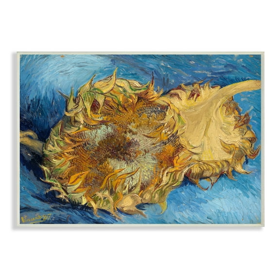 Stupell Industries Sunflowers Yellow Blue Van Gogh Classical Painting Unframed Art Print Wall Art, 10x15, by Vincent Van Gogh