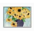 thumbnail image 1 of Stupell Industries Sunflowers Yellow Green Watercolor Painting Gray Framed Wall Art, 11 x 14, by&nbsp;Samuel Dixon, 1 of 1
