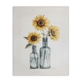 thumbnail image 1 of Stupell Industries Sunflowers in Bottles Trio Plants & Flowers Painting Wrapped Canvas Art Print Wall Art, 16 x 20, 1 of 8