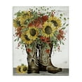 thumbnail image 1 of Stupell Industries Sunflowers in Western Boots Plants & Flowers Painting Wrapped Canvas Art Print Wall Art, 16 x 20, 1 of 8